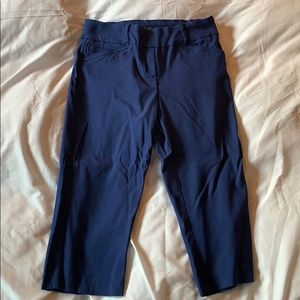Reitmans Sz 2P Blue Cropped Dress Pants